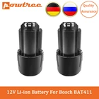 Литий-ионный аккумулятор Powtree 10,8 в 12 В Max BAT411 BAT420 для Bosch BAT412A BAT413A 2607336013 2607336014 2607336864