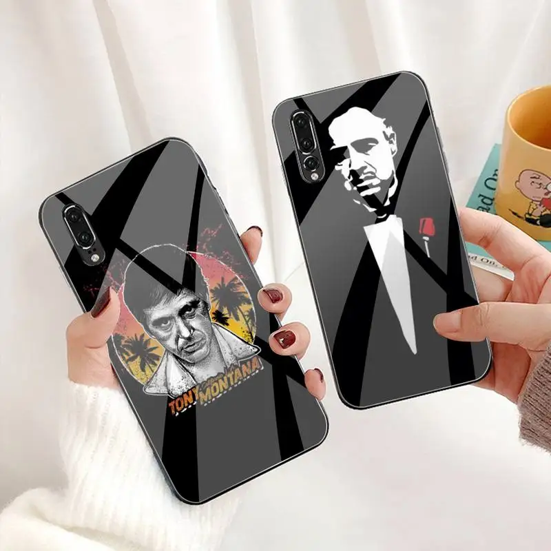 Scarface Godfather мужской чехол для телефона с рисунком закаленное стекло Huawei P30 P20 P10 lite