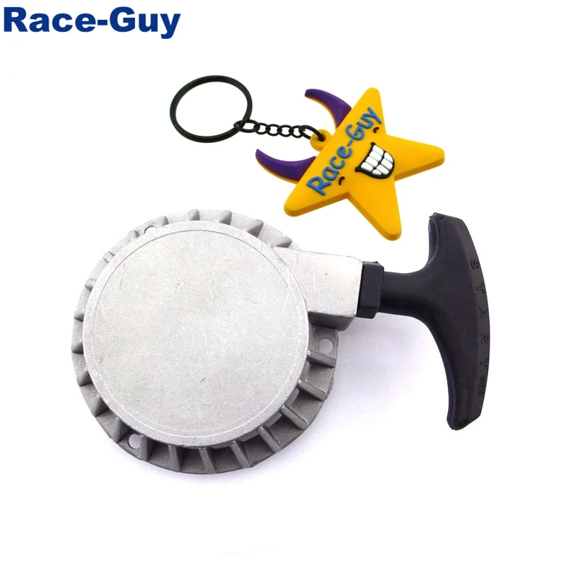 Серебряный алюминиевый легкий пусковой стартер для 2 тактного 47cc 49cc карманный