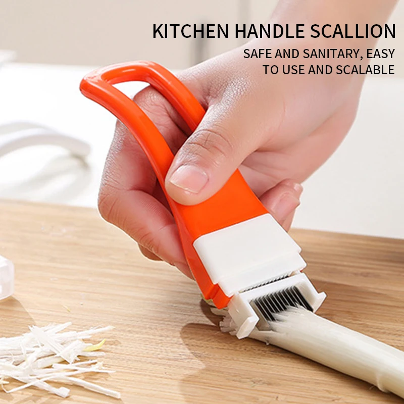 1pc Onion Vegetable Cutter Slicer Multi Chopper Scallion Kitchen Knife Shred Tools Slice Cutlery Cooking 1 Piece in Random | Дом и сад