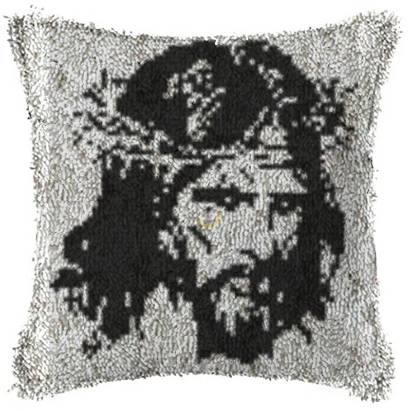 Набор ковер с защелкой и крючком наволочка для подушки коврик пола красными