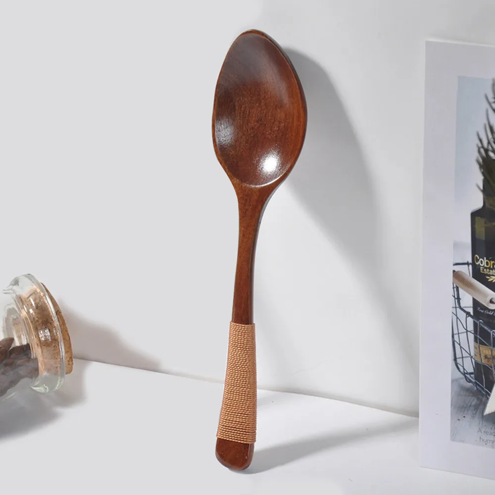 Wooden Spoon Home Flatware Porridge Bowl Chinese Dinner Japanese Soup for Restaurant#PY | Дом и сад