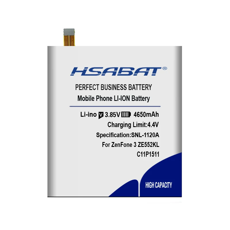 Аккумулятор HSABAT C11P1511 4650 мАч для Asus ZenFone 3 ZenFone3 ze552kl z012da/e