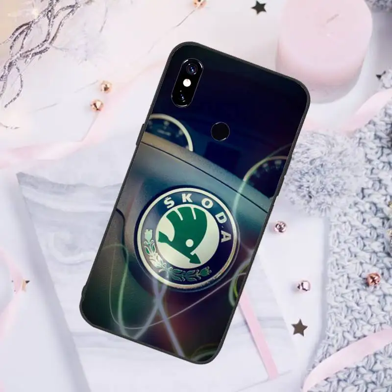 

car Skoda Phone Case For Xiaomi Redmi note 7 8 9 pro 8T 9S Mi Note 10 Lite pro