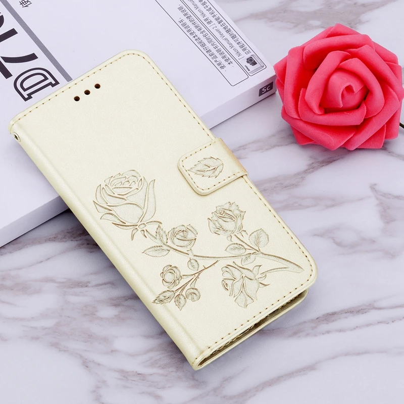 Чехол-книжка из искусственной кожи с розами для huawei P20 Lite P Smart Z Y5 Y6 Y9 Prime Y7 Honor 7A 7C Pro 8A 8X mate 10 20