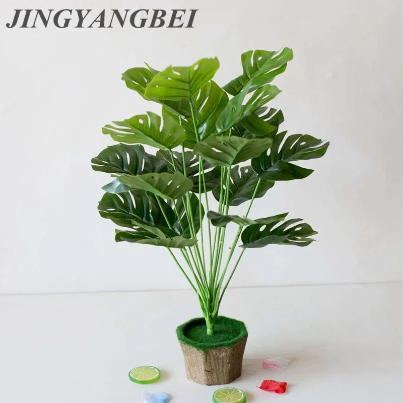 18 вилок искусственные зеленые цветы для украшения свадебной вечеринки | Дом и сад