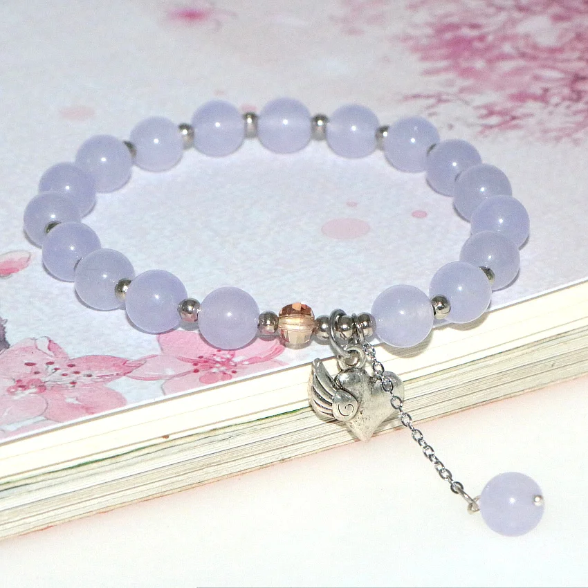Original Ethnic Style Natural Stone Bracelet Opal Tourmalines Rubys Jades Woman Girl Gift Alloy Pendant Accessories Christmas | Украшения и
