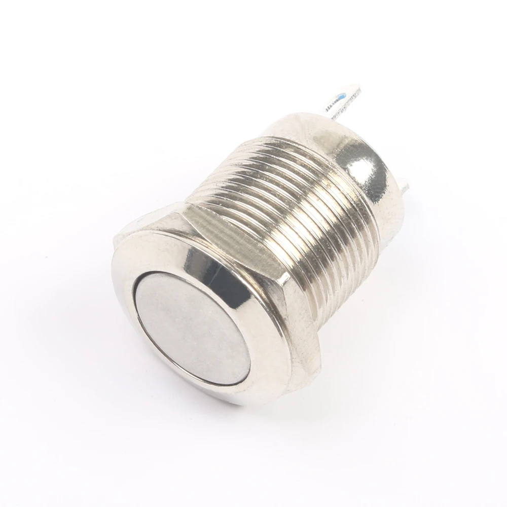 12 мм металлическая кнопка Водонепроницаемый никелированный латунный