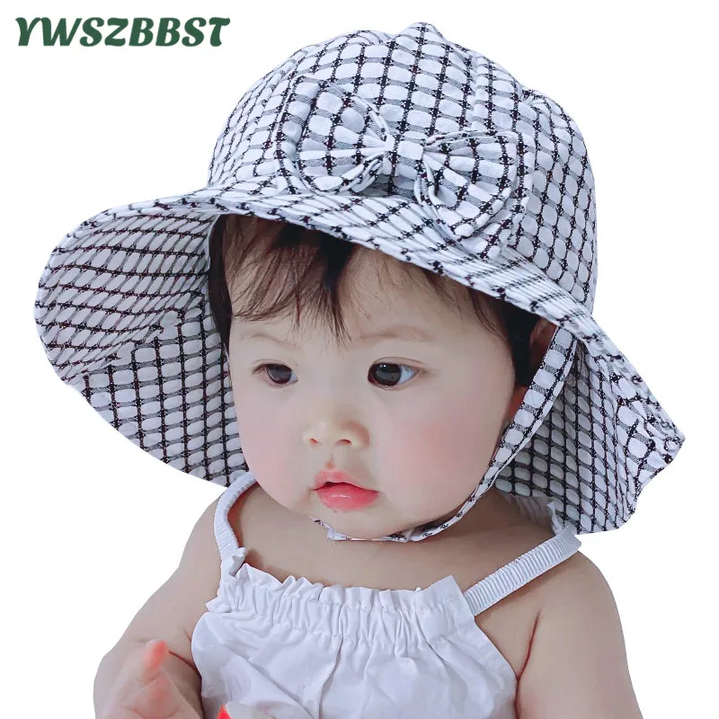 Детская шляпа с бантом летняя Солнцезащитная осенние детские шляпы для девушки