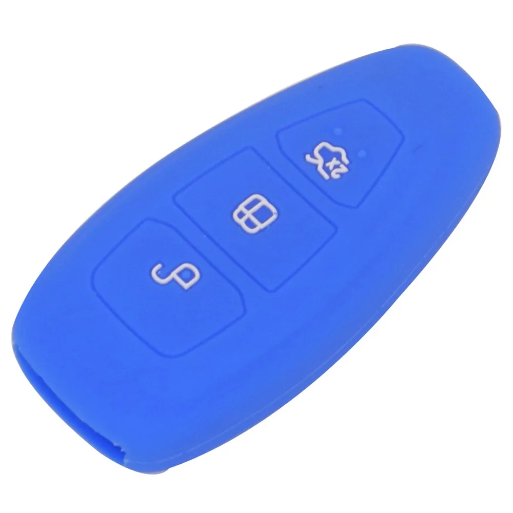 Автомобильный силиконовый чехол для ключа с 3 кнопками Ford Focus 2 4 ST Mondeo MK3 MK4 Fiesta Fusion