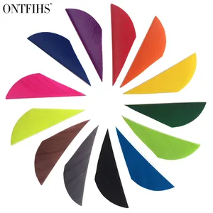 100 шт. ONTFIHS новая одежда для маленькой девочки 2 дюймов Стрелка блейзер Турция шлейфа перо для Охота наконечники для стрел для установки оперения на стреляющая стрельба из лука аксессуары