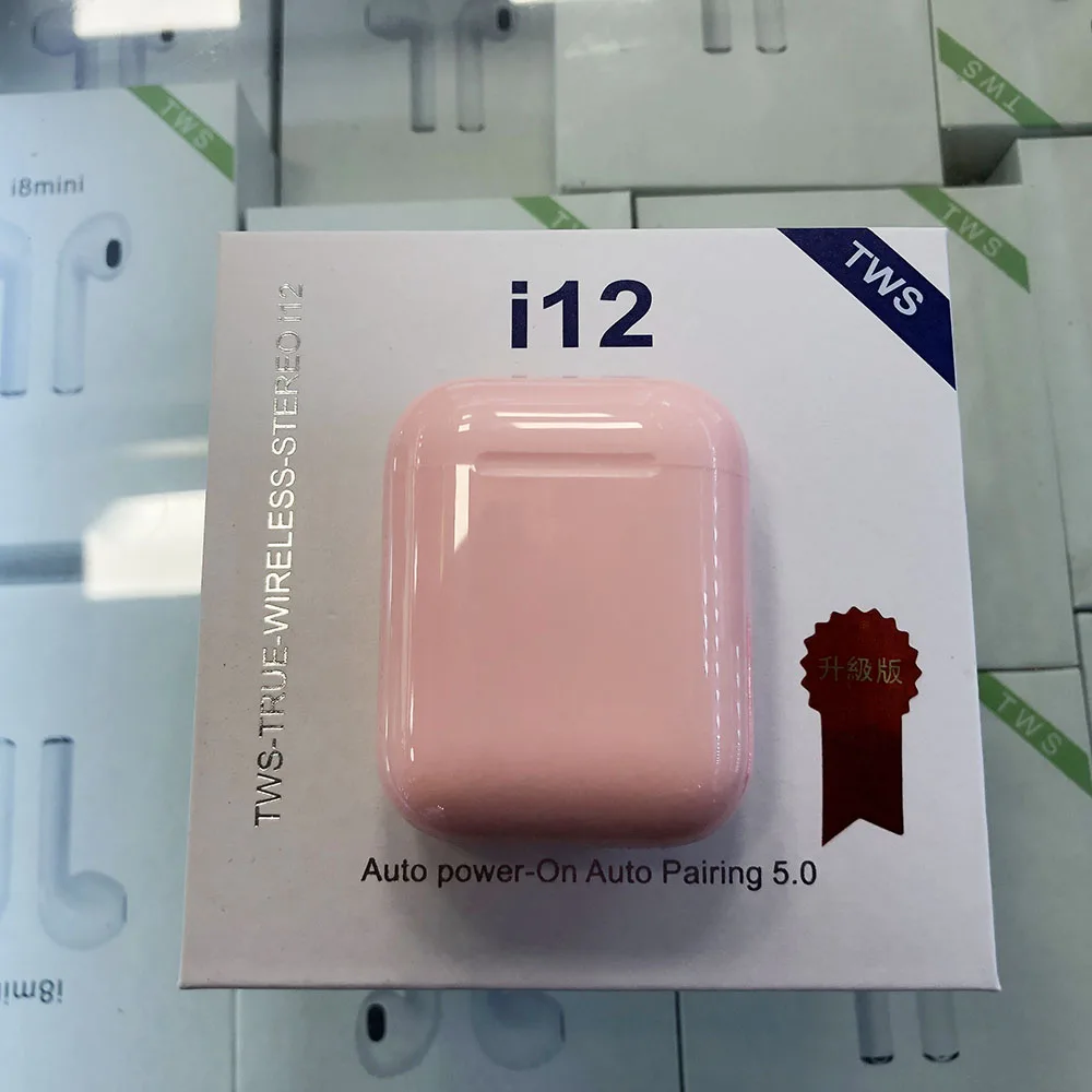 FS i12 TWS сенсорный ключ мини беспроводные наушники Bluetooth 5,0 гарнитура для Android xiaomi Iphone PK i20 i30 i60 i80 tws - Цвет: FS