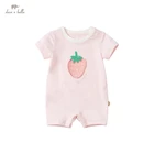 DBX17806 летний детский комбинезон для новорожденных в стиле унисекс, с мультяшными буквами, одежда для малышей, детский комбинезон, 1 шт.