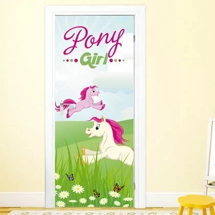 

Переводные расписные картинки 3D шаг с изображением героев из мультфильмов, с лошадкой стеклянная дверная наклейка DIY самоклеющейся Водонеп...