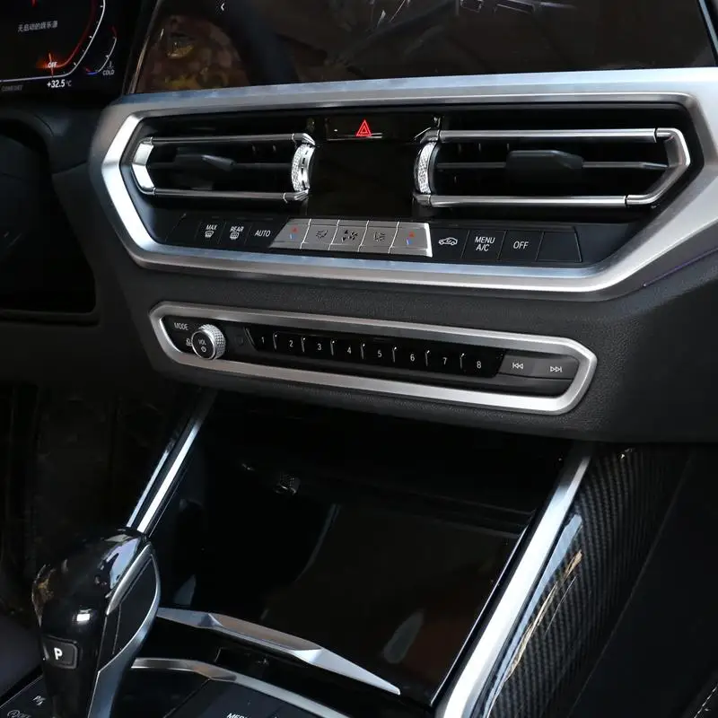 

ABS Chrome Car Control Volume Button Decorative Frame Trim For BMW G20 G28 325li 3 Series 2019 2020 Accessories