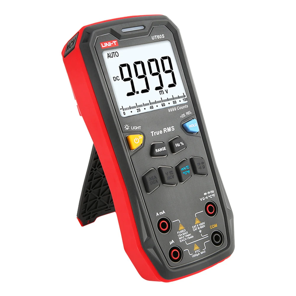 

Multimeter UNI-T UT60S Handheld Digital Multimeter Tester Unit True RMS Auto Range 9999 Counts DC AC Voltage Current Diode Meter