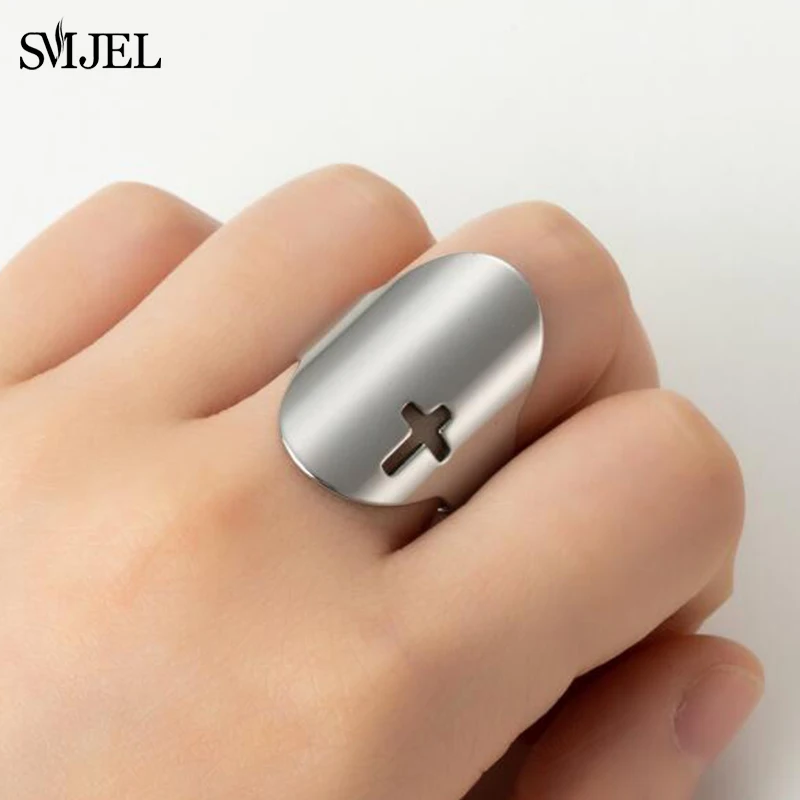 100% из нержавеющей стали дырчатыми перекрестными кольца для мужчин и женщин крест Smooth свадебный подарок, кольцо на палец, ювелирное изделие, высокое качество anillos mujer 100% из нержавеющей стали дырчатыми перекрестными кольца для мужчин и женщин крест Smooth свадебный подарок, кольцо на палец, ювелирное изделие, высокое качество anillos mujer