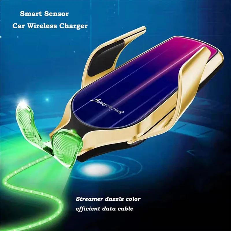 Автомобильный держатель для телефона с автоматическим зажимом быстрая