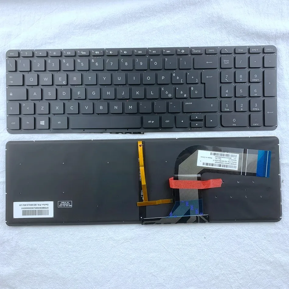 

Italian Laptop Keyboard For HP 15-P 15-K 15-V 15T-K100 200 15Z-P000 17T-F 17-K 17Z-F 17-F Series IT Layout