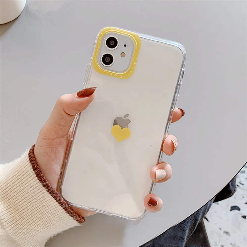 Lovebay Love Heart Прозрачный чехол для iPhone 11 Pro X XR XS Max 7 8 Plus противоударный бампер чехол для телефона мягкий ТПУ Защита задняя крышка