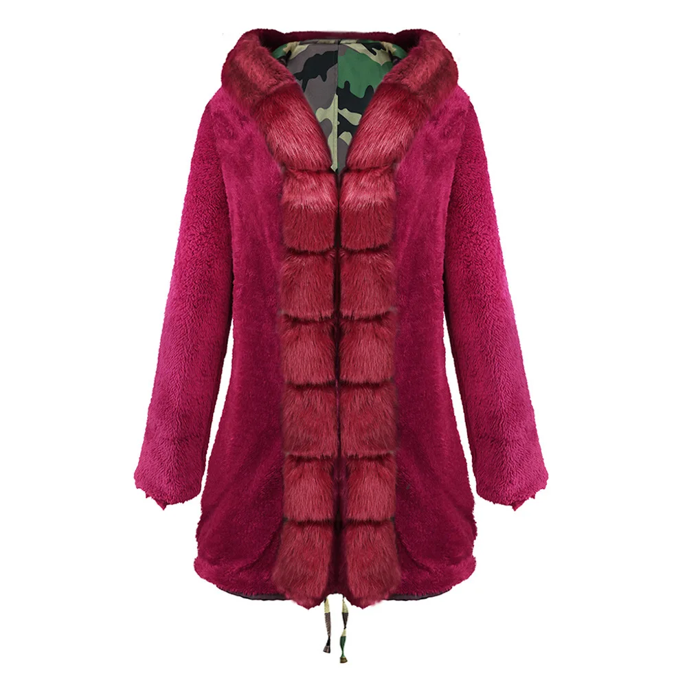 

Parka Women Winter Coats Casual Long Fur Hoodies Jackets Women Thick Warm Winter Fur Collar Parkas Female Overcoat Coat 2019 New