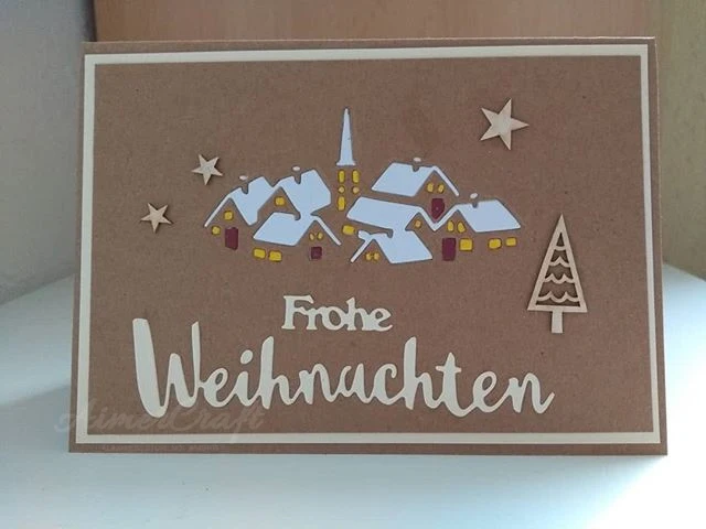 Деревенский загородный дом металлические режущие штампы трафарет для