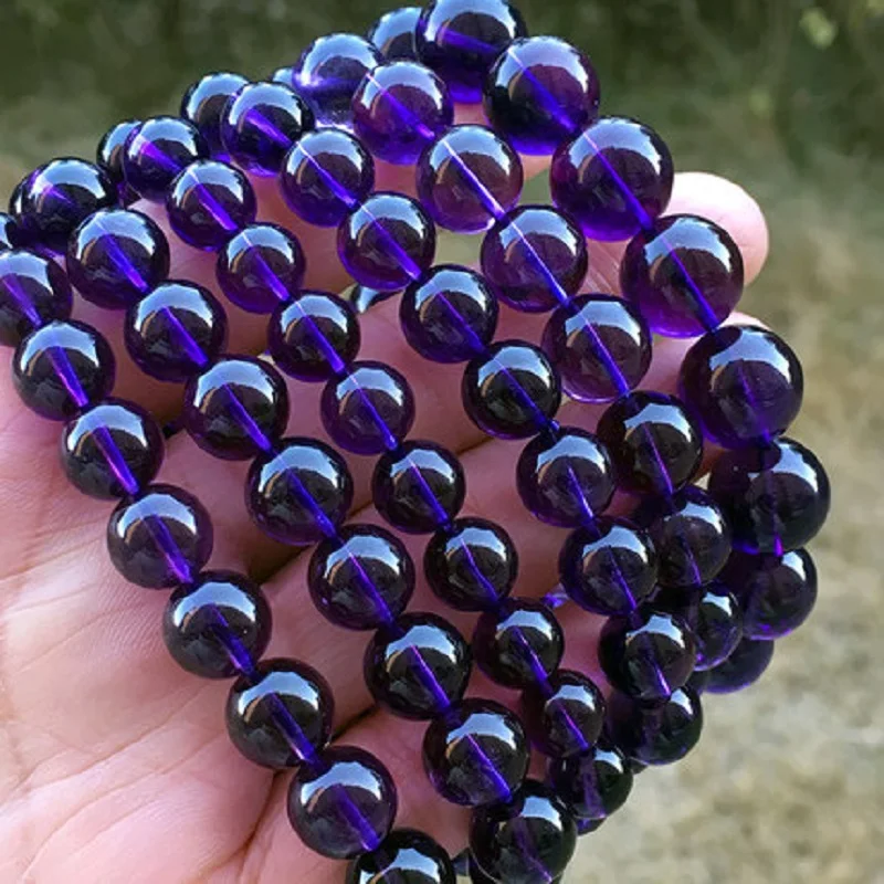 

Natural amethyst beads, energy stone, decorations, rose home accessories