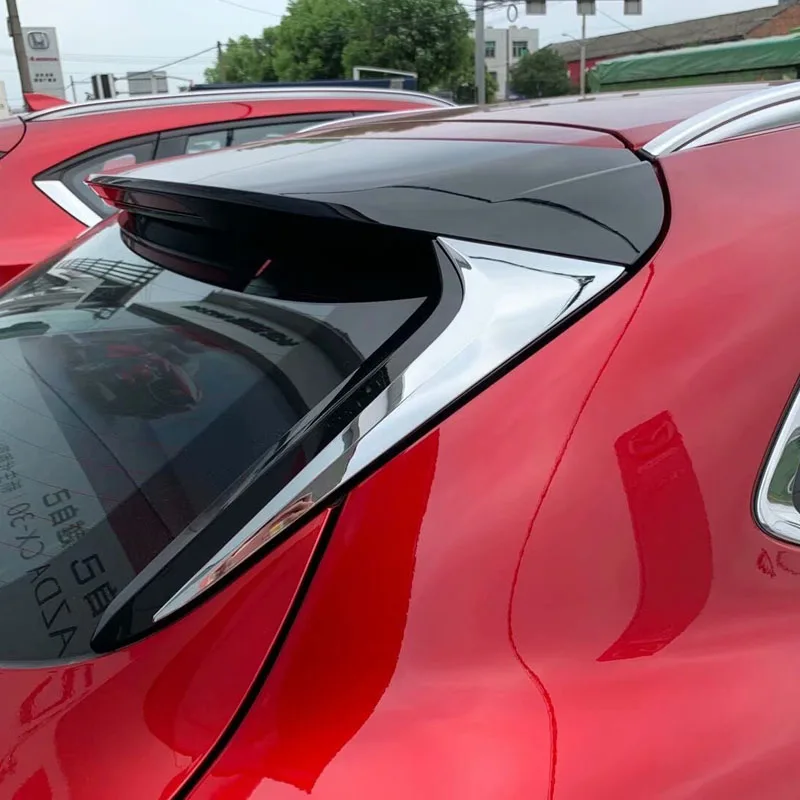 

For Mazda CX-30 CX30 2019 2020 Accessories Rear Tail Window Trim Cover ABS Chrome Car Exterior Modification 2PCS