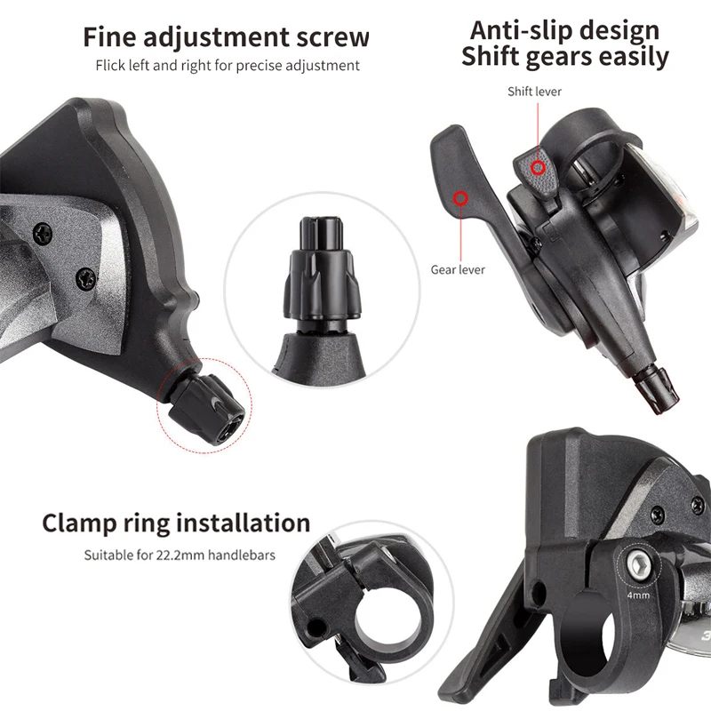 Переключатель передач передний и задний для велосипеда 7/8/9/10/11 скоростей - купить