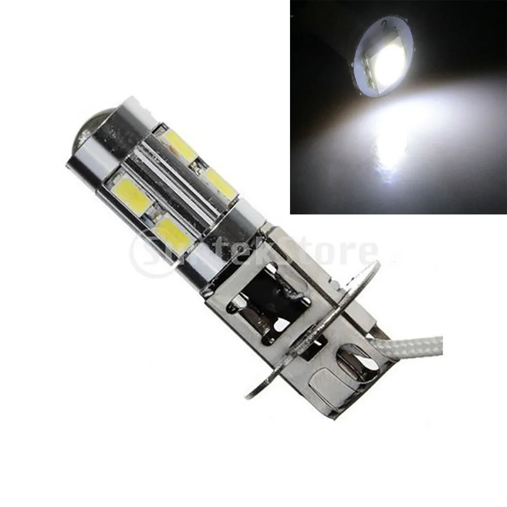 Автомобильная лампа H3 5630 SMD 10 светодиодсветодиодный белая противотуманная фара