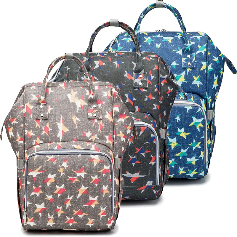 Сумка для подгузников Star, рюкзак для мам, рюкзак для детской коляски, рюкзак, водонепроницаемая ручная сумка, рюкзак для детей, сумки для про...