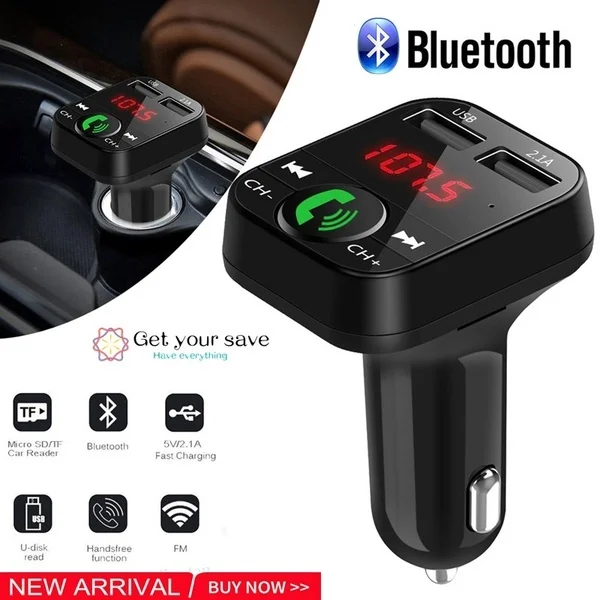 

Беспроводной автомобильный комплект громкой связи Bluetooth FM ЖК-передатчик автомобильный MP3-плеер USB зарядное устройство FM-модулятор