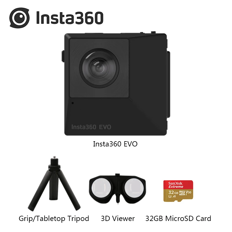 Insta360 EVO 5 7 K Video VR 360 Panoramic Insta 18MP фото для Android iPhone 180 ° 3D съемка двойная линза