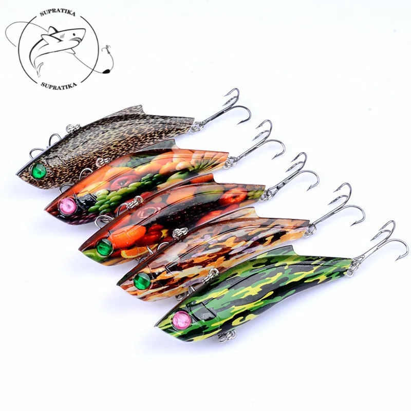 

5Pcs/lot 9cm 26.5g Crankbait VIB Boat Fishing Lure Baits 3D Eyes Isca Artificial Wobblers Hard Bait For Sea Fishing Tackle Pesca