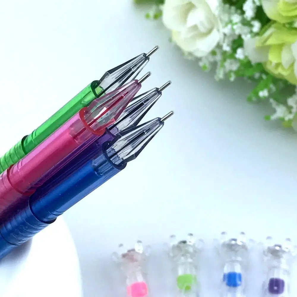 12 шт мультяшная Мода Корейская свежая звезда Алмазная цветная гелевая ручка с