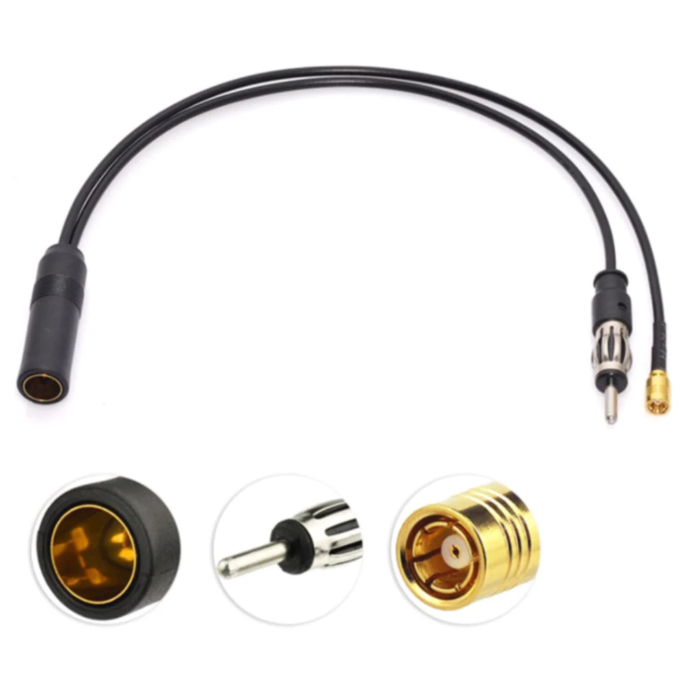 SMB Кабель автомобильное радио Dab + FM/AM антенна сплиттер адаптер штекер DIN