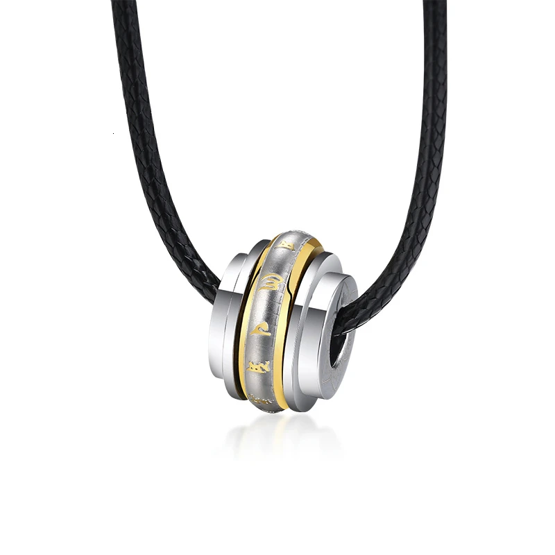 MANTRA LUCKY BEADS ожерелье из нержавеющей стали для мужчин ювелирные изделия - Окраска металла: style1
