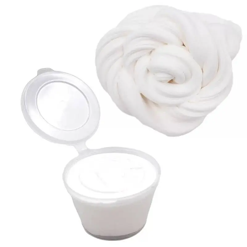White 30 г Полимерная глина Пластилин амулеты для Slimes DIY пушистый мягкий хлопок Lizuns грязь с коробкой клей мягкий слизи детские игрушки набор - Цвет: White