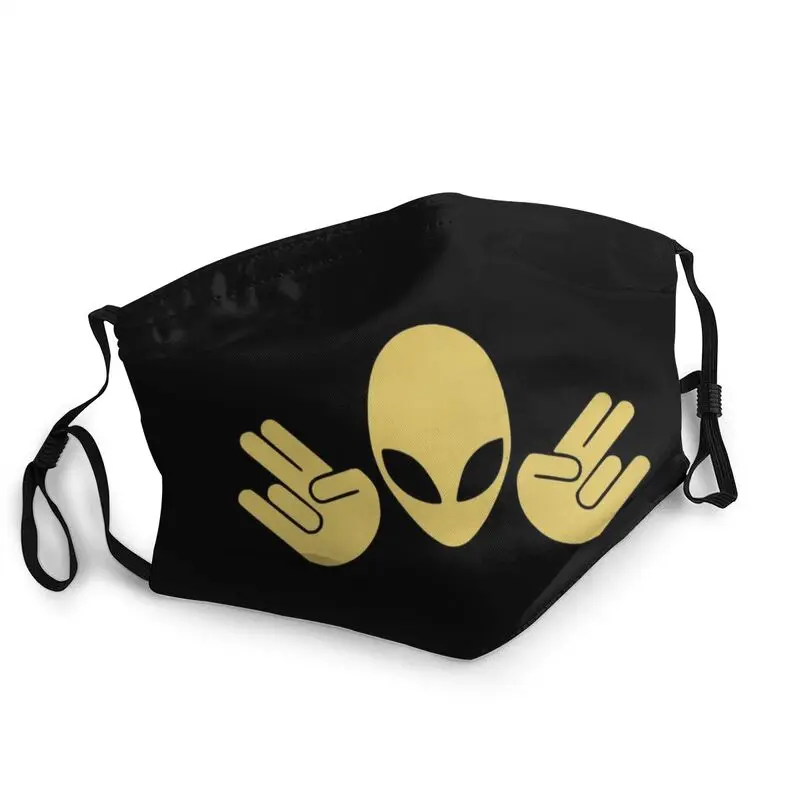 

Пылезащитная моющаяся маска Alien, научная фантастика, НЛО, космическая маска для лица, защитная маска, мужской респиратор, маска для рта
