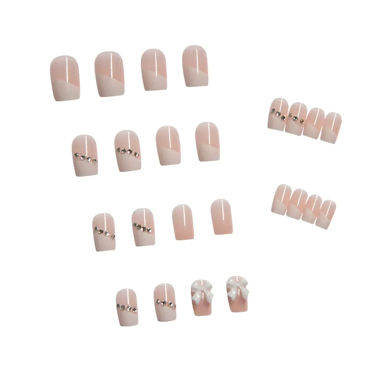 

24 шт. патчи для ногтей в виде бабочки, клей, съемный длинный абзац, Модный маникюр, Экономьте время, накладные ногти SOYW889