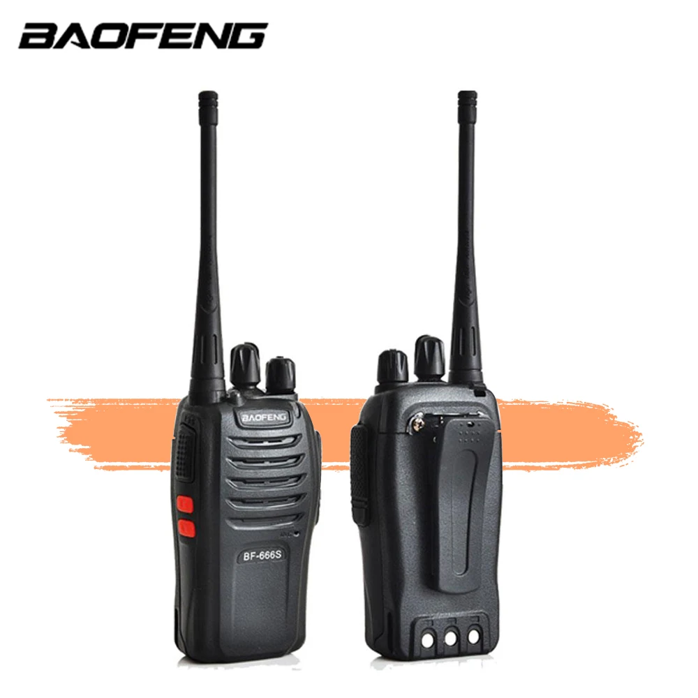 2 шт. Baofeng UHF радио 666S 400-470MHz 16 каналов двухстороннее 666s 5 ватт рация BF-666S Ham Радио для
