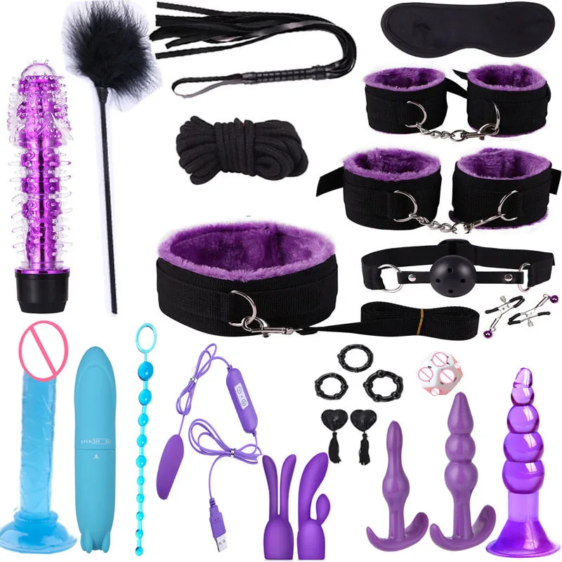 Набор для бондажа женщин фаллоимитатор точки G вибратор Анальная пробка