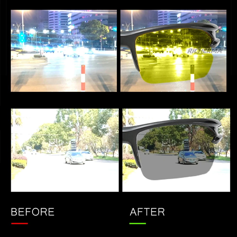 Солнцезащитные антибликовые очки ночного видения для вождения уличные