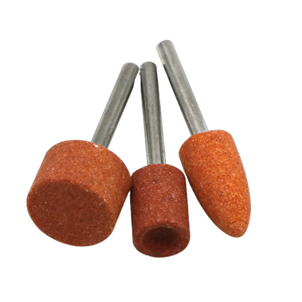 

7Pcs Cylindrical Conical Chrome Corundum Grinding Heads Polishing Abrasive Grinding Stone Wheel Head Rotary Tools Accessories