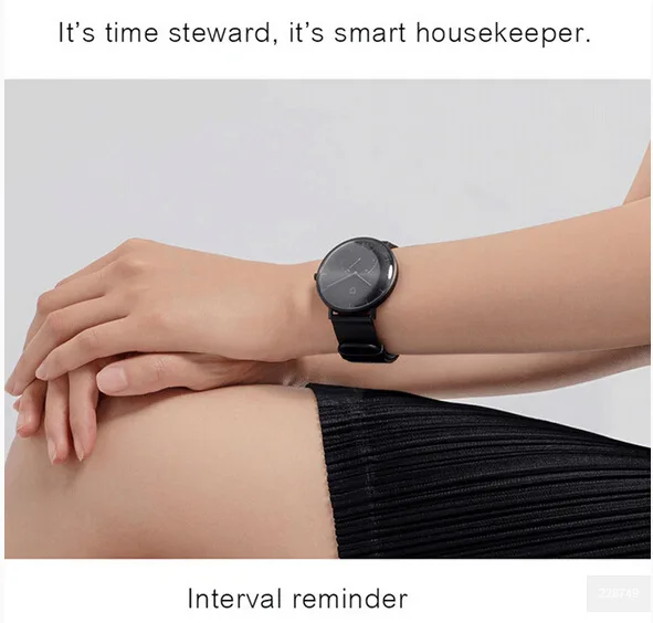 

Original Xiaomi Mijia Smart Quartz Watch 3ATM Waterproof Pedometer Bluetooth 4.0 Mi Band 316L Steel Smartwatch Alarm SYNC Time