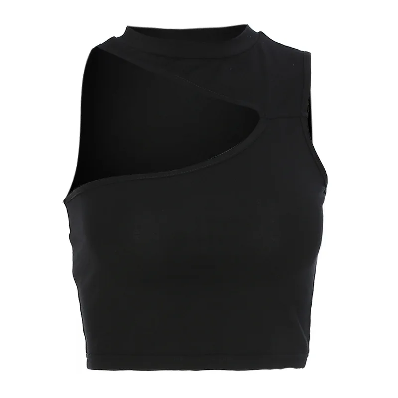 

Sleeveless Shirt Irregular Camisole Top Female