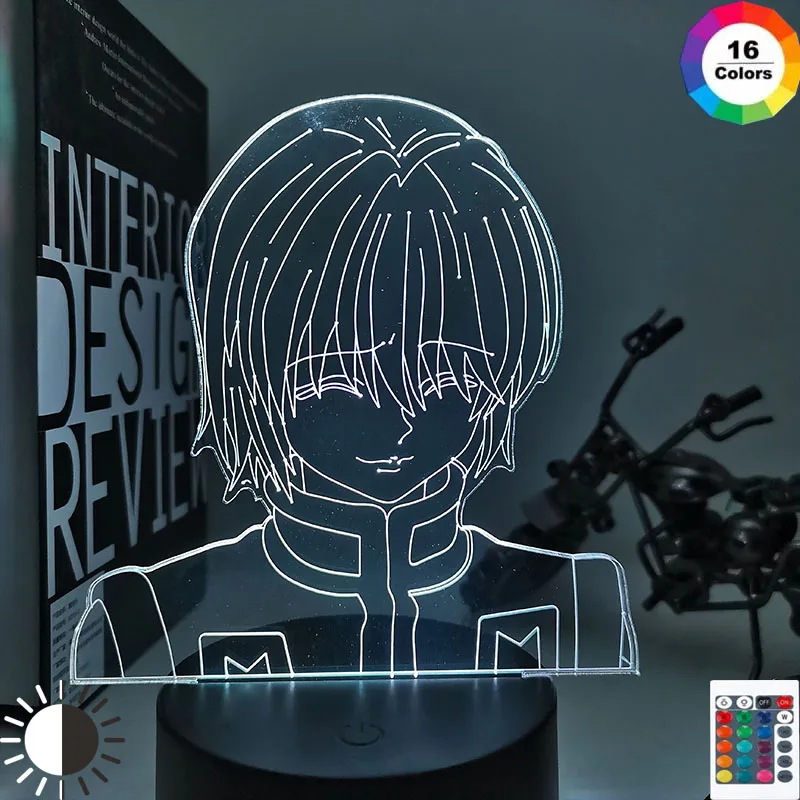 Фигурка Kurapika акриловый ночник Аниме подарок Hunter X Lamp для детской спальни