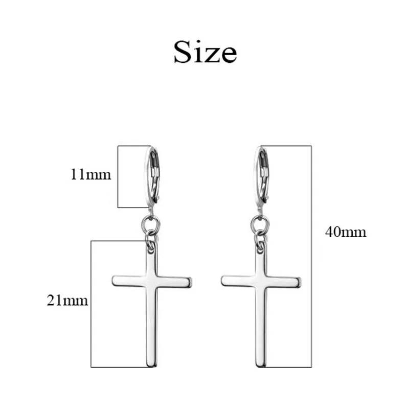 Серьги-кольца серебристого цвета из нержавеющей стали для мужчин и женщин |