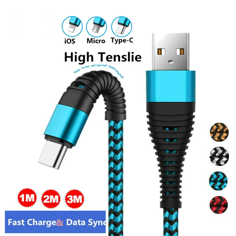 Micro usb type C IOS высокоскоростной кабель для быстрой зарядки samsung Galaxy S8/Plus/Note 8|Кабели