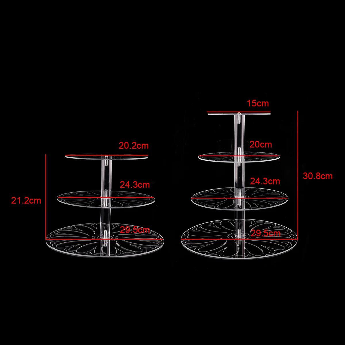 Soporte para pasteles con patr&oacute;n acr&iacute;lico, herramientas de horneado de pan para bodas, creatividad colocada, vender como pasteles calientes, novedad de 2021-2
